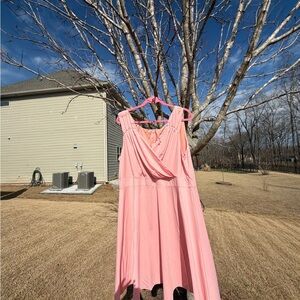 Grace Karin Blush Pink Midi Dress